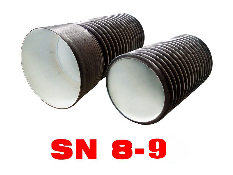 Труба гофрированная SN8 с раструбом от Fdplast